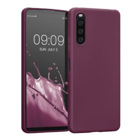   Etui Kwmobile do Sony Xperia 10 IV, silikonowe, fioletowe, 57800.187
