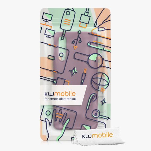 Etui Kwmobile do Sony Xperia 10 IV, silikonowe, fioletowe, 57800.187