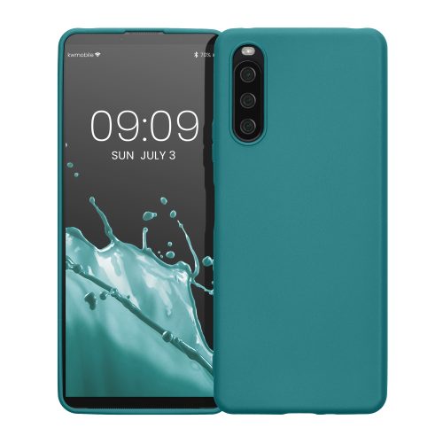 Etui Kwmobile do Sony Xperia 10 IV, silikonowe, zielone, 57800.57
