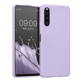   Etui Kwmobile do Sony Xperia 10 IV, silikonowe, fioletowe, 57800.108