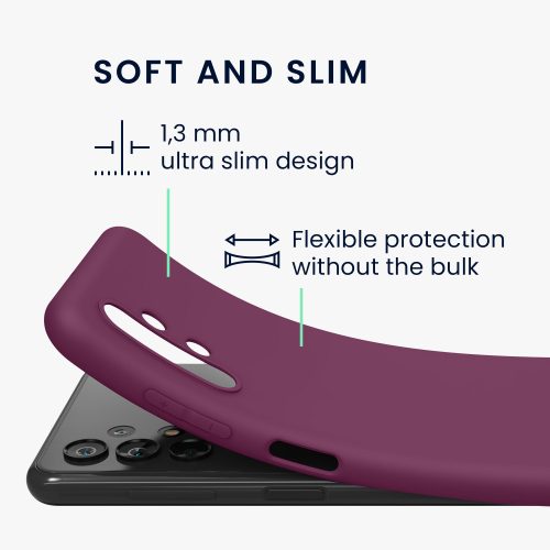 Etui Kwmobile do Samsunga Galaxy A13, silikonowe, fioletowe, 57805.187
