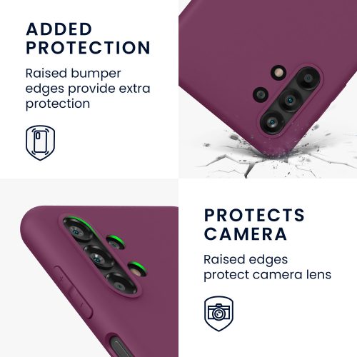 Etui Kwmobile do Samsunga Galaxy A13, silikonowe, fioletowe, 57805.187