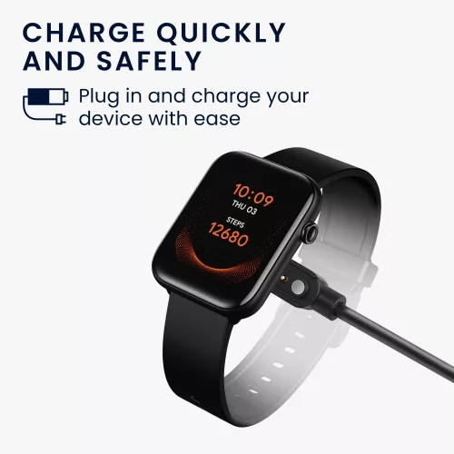 Kabel ładujący USB do zegarka Oppo Watch Free, Kwmobile, czarny, plastikowy, 57784.01