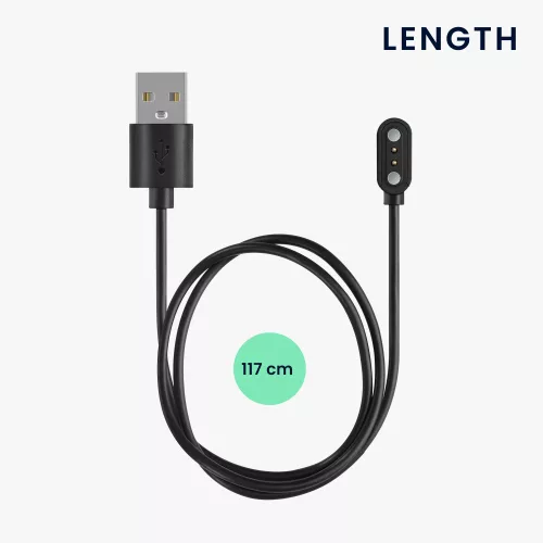 Kabel ładujący USB do zegarka Oppo Watch Free, Kwmobile, czarny, plastikowy, 57784.01