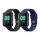 Zestaw 2 pasków do zegarka Oppo 1 (46 mm), Kwmobile, czarno-niebieski, silikon, 57787.01