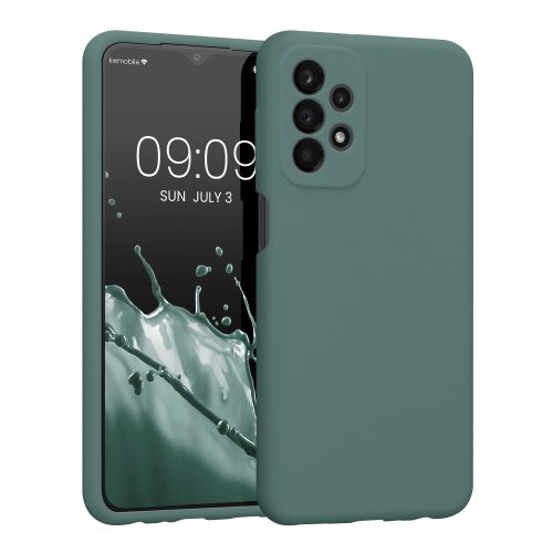 Etui Kwmobile do Samsunga Galaxy A23, silikonowe, zielone, 57829.171