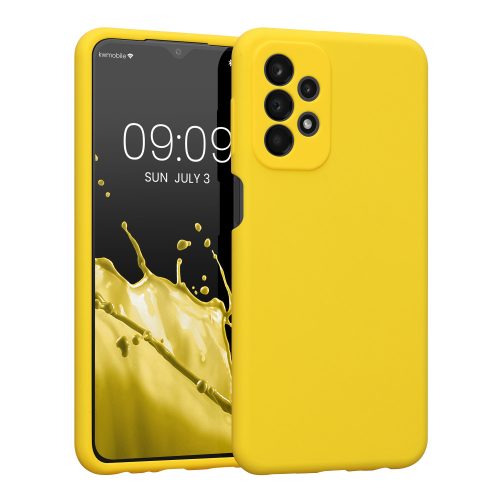 Etui Kwmobile do Samsunga Galaxy A23, Silikon, Żółty, 57829.165