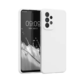   Etui Kwmobile do Samsunga Galaxy A33 5G, silikonowe, białe, 57833.48