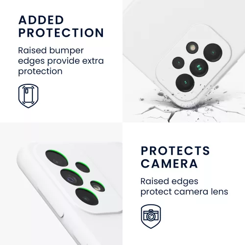 Etui Kwmobile do Samsunga Galaxy A33 5G, silikonowe, białe, 57833.48