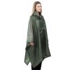 Poncho de ploaie Navaris unisex, 100x154 cm, impermeabil, verde, EVA, 52203.01.07