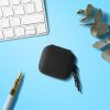 Etui na słuchawki Sony LinkBuds WF-L900, Kwmobile, Czarne, Silikon, 57896.01