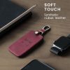 Osłona kluczyka do samochodu Renault 4 przyciski - Smart Key, Kwmobile, czerwona, ekoskóra, 48565.22