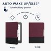 Pokrowiec na Kobo Aura Edition 2, Kwmobile, czerwono-czarny, tekstylny, 41182.10