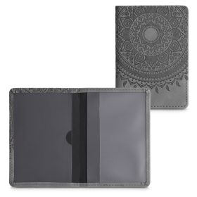   Okładka na dokumenty samochodowe, Kwmobile, Szara, Skóra ekologiczna, 51695.13