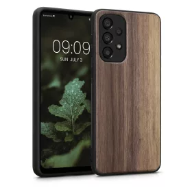   Etui Kwmobile do Samsunga Galaxy A33 5G, drewno, brąz, 57996.18