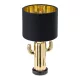 Lampa de masa Navaris, design cactus, 31 cm, dimmer integrat, priza EU, auriu, ceramica/metal