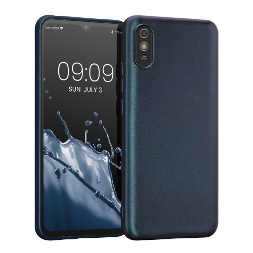 Etui Kwmobile do Xiaomi Redmi 9A/Redmi 9AT, silikon, niebieski, 57663.239