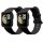 Zestaw 2 pasków do zegarka Xiaomi Mi Watch Lite/Redmi, Kwmobile, czarny, silikon, 54778.06