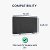 Osłona zewnętrzna do telewizora 32 cale, Kwmobile, Czarna, Poliester, 58161.01