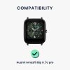Zestaw 2 pasków do Huami Amazfit Bip U/Amazfit Bip U Pro, Kwmobile, Czarny/Zielony, Silikon, 57434.04