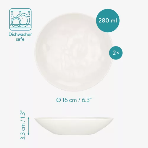 Zestaw 2 misek z uchwytem na wodę i karmę dla kotów Navaris, 280 ml, 58240.01