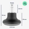 Zestaw 5 nóg do drążka krzesła biurowego 10 mm, Kwmobile, szary, nylon, 56091.02