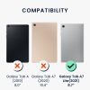 Etui na tablet Samsung Galaxy Tab A7 Lite, Kwmobile, Czarny/Przezroczysty, Silikon, 55146.01