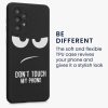 Etui Kwmobile do Samsunga Galaxy A33 5G, silikonowe, czarno-białe, 58244.01