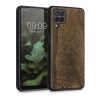 Etui Kwmobile do Samsunga Galaxy A12, drewno, brąz, 55092.03