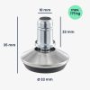 Zestaw 5 nóg do pręta krzesła biurowego 10 mm, Kwmobile, srebrny/czarny, stal, 56093.05