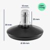 Zestaw 5 nóg do drążka krzesła biurowego 10 mm, Kwmobile, Czarny, Stal, 56093.04