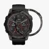Ramka tarczy do Garmin Fenix 7, Kwmobile, Czarny/Srebrny, Aluminium, 58350.01