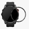 Ramka tarczy do Garmin Fenix 7S, Kwmobile, Czarny/Srebrny, Aluminium, 58352.01