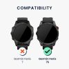 Ramka tarczy do Garmin Fenix 7S, Kwmobile, Czarny/Srebrny, Aluminium, 58352.01