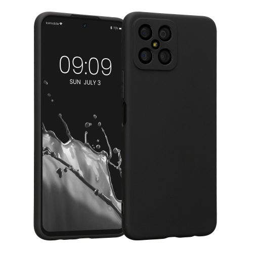 Etui Kwmobile do Honor X8, silikonowe, czarne, 58396.47