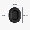Zestaw 2 poduszek nausznych do słuchawek Audio-Technica ATH-M50X/ATH-M40X/ATH-MSR7, Kwmobile, czarny, eko skóra, 58449.01