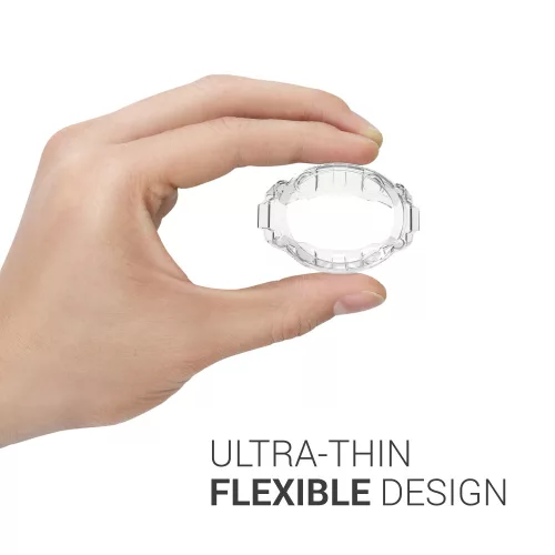 Zestaw 2 etui do Huami Amazfit T-Rex/Amazfit T-Rex Pro, Kwmobile, czarny/przezroczysty, silikon, 58459.02