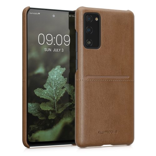 Etui Kwmobile do Samsunga Galaxy S20 FE, Skóra ekologiczna, Brązowy, 58502.24