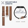 Pasek do zegarka Huawei Watch 2/Watch GT2 (42mm)/Honor Magic Watch 2 (42mm), Kwmobile, Brązowy/Czarny, Skóra Naturalna, 58464.05