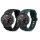 Zestaw 2 pasków do Huami Amazfit T-Rex/Amazfit T-Rex Pro, Kwmobile, Czarny/Zielony, Silikon, 58460.02