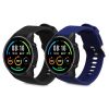Zestaw 2 pasków do zegarka Xiaomi Mi/Mi Watch Color Sport, Kwmobile, czarny/niebieski, silikon, 58466.01