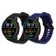 Zestaw 2 pasków do zegarka Xiaomi Mi/Mi Watch Color Sport, Kwmobile, czarny/niebieski, silikon, 58466.01