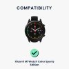 Zestaw 2 pasków do zegarka Xiaomi Mi/Mi Watch Color Sport, Kwmobile, czarny/niebieski, silikon, 58466.01