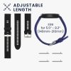 Zestaw 2 pasków do zegarka Xiaomi Mi/Mi Watch Color Sport, Kwmobile, czarny/niebieski, silikon, 58466.01