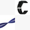 Zestaw 2 pasków do zegarka Xiaomi Mi/Mi Watch Color Sport, Kwmobile, czarny/niebieski, silikon, 58466.01