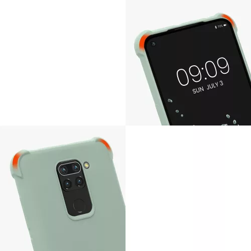 Etui Kwmobile do Xiaomi Redmi Note 9, silikonowe, zielone, 53147.172