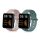 Zestaw 2 pasków do zegarka Xiaomi Redmi 2/Redmi Watch 2 Lite, Kwmobile, zielony/różowy, silikon, 56911.04