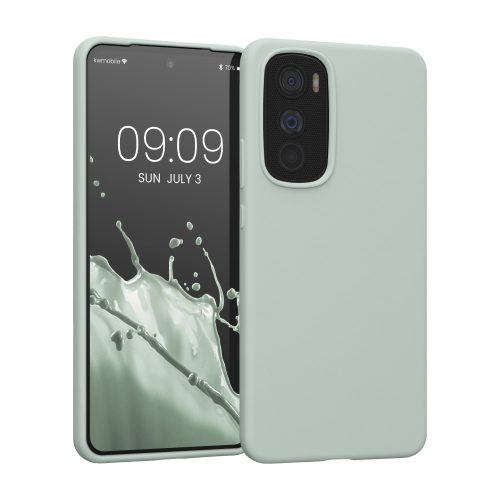 Etui Kwmobile do Motorola Edge 30, silikonowe, zielone, 58537.200