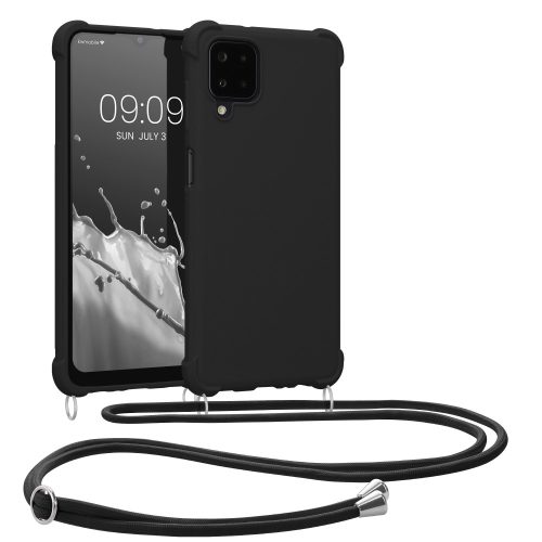Etui Kwmobile do Samsunga Galaxy A12, silikonowe, czarne, 54504.01