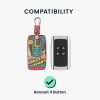 Etui na kluczyki do Renault 4 przyciski - Smart Key, Kwmobile, Multicolor, Ekoskóra, 44637.69